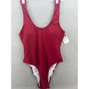 NWT Women's‎ Red One Piece Swimsuit-Medium